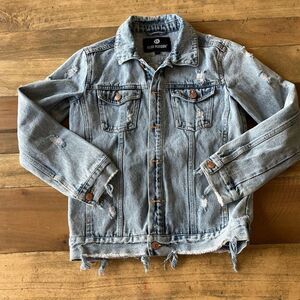 Beau Hudson Kids Distressed Denim Jacket - size 8